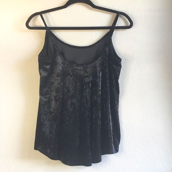 Crushed velour y2k spaghetti strap camisole top fairy fairy goth witchy - Picture 3 of 3